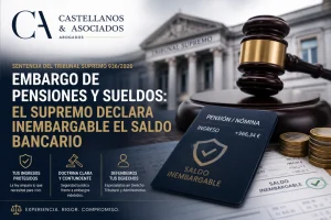Protección legal de pensiones y sueldos inembargables por el Tribunal Supremo